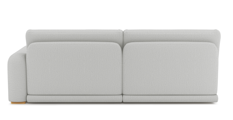 Carle 3-seater with right armrest - natural fabric