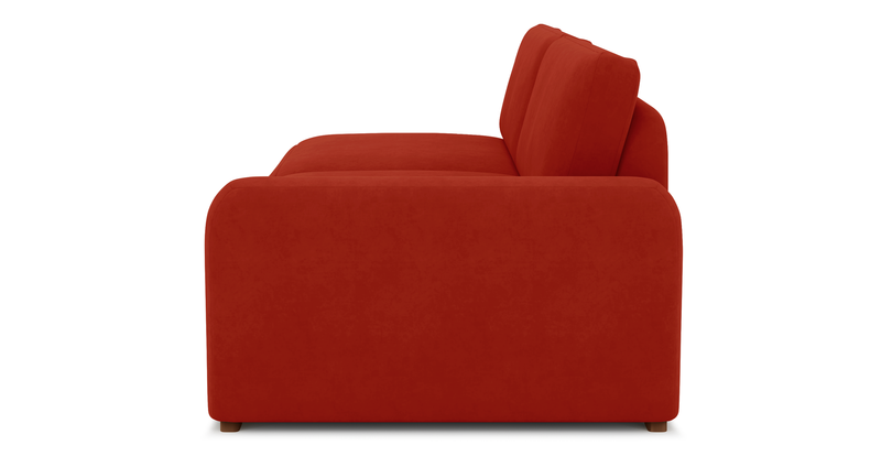 Carle 3-seater with right armrest - velvet