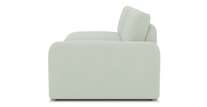 Carle 3-seater with right armrest - velvet