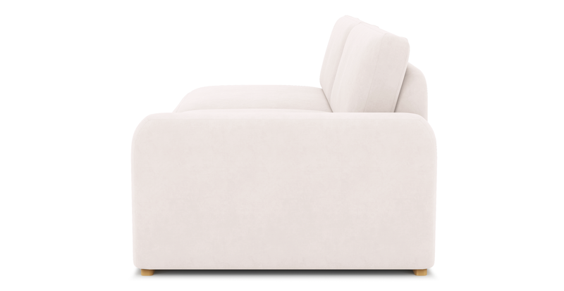 Carle 3-seater with right armrest - velvet