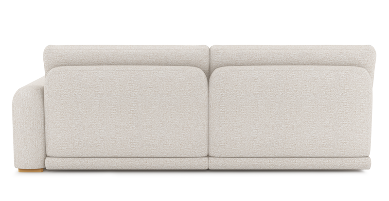 Carle 3-seater with right armrest and Ottoman - Bouclé