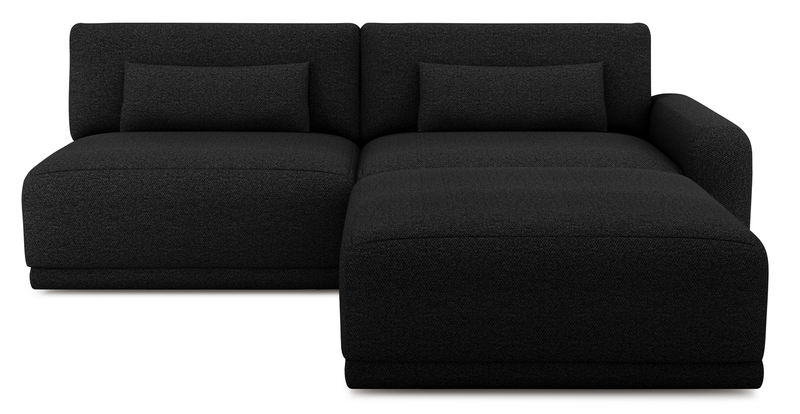 Carle 3-seater with right armrest and Ottoman - Bouclé