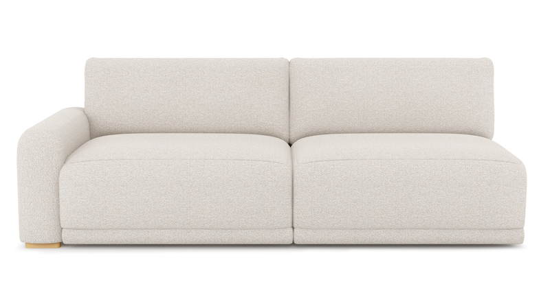 Carle 3-seater with left armrest - Bouclé