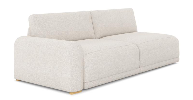 Carle 3-seater with left armrest - Bouclé