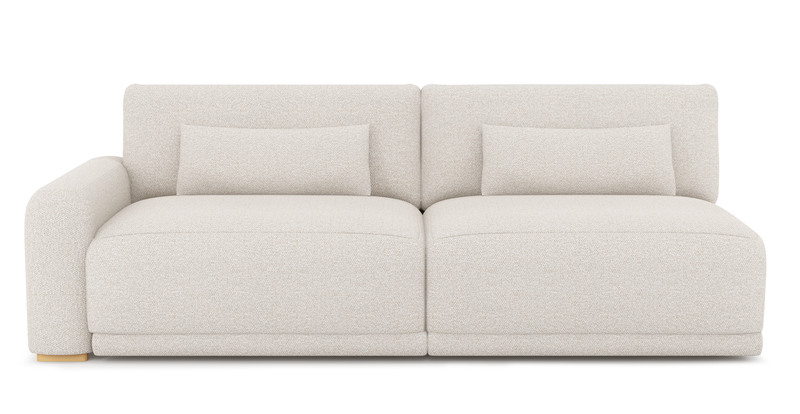 Carle 3-seater with left armrest - Bouclé