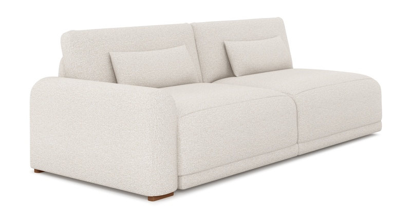 Carle 3-seater with left armrest - Bouclé