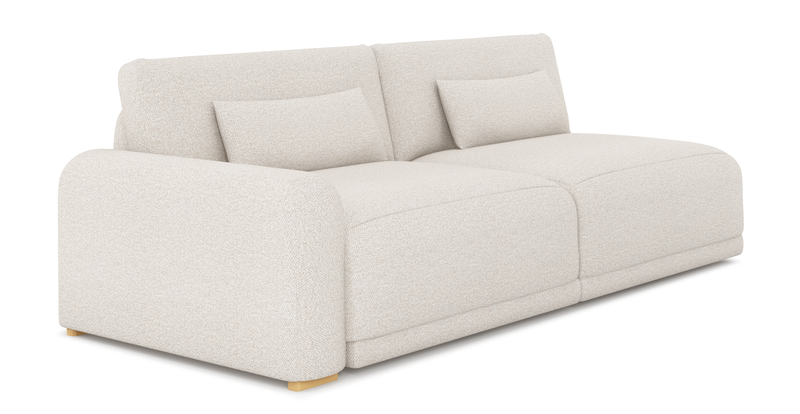 Carle 3-seater with left armrest - Bouclé