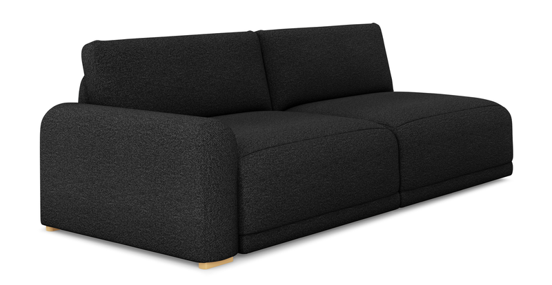 Carle 3-seater with left armrest - Bouclé