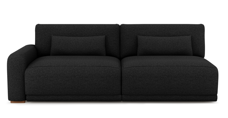 Carle 3-seater with left armrest - Bouclé