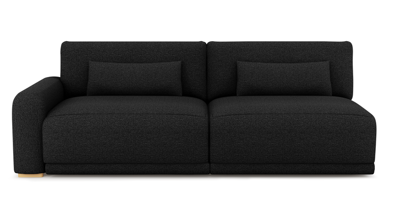 Carle 3-seater with left armrest - Bouclé