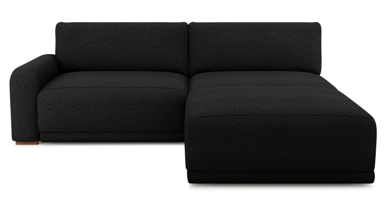 Carle 3-seater with left armrest and Ottoman - Bouclé