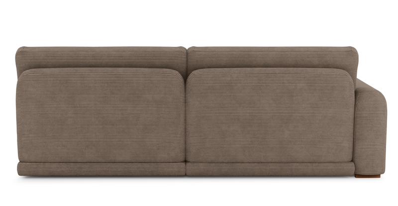 Carle 3-seater with left armrest and Ottoman - Cord velour