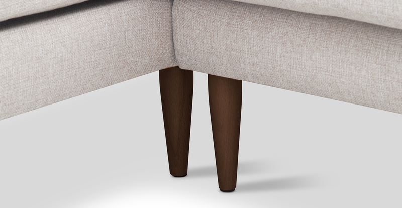 Klem Slim 343 x 171 Sectional Wooden Leg -Woven