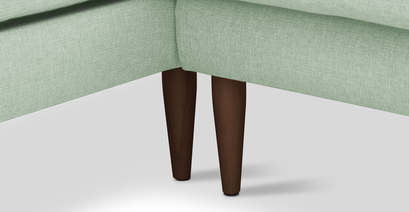 Klem Slim 348 x 171 Sectional Wooden Leg - Woven