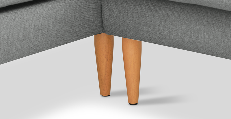 Klem 226 x 171 Sectional Wooden Leg- Woven