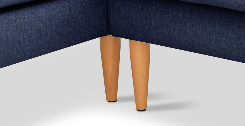 Klem 357 x 171 Sectional Wooden Leg - Woven