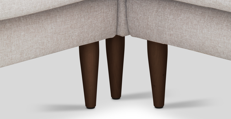 Klem Slim 257 x 257 Sectional Wooden Leg - Woven