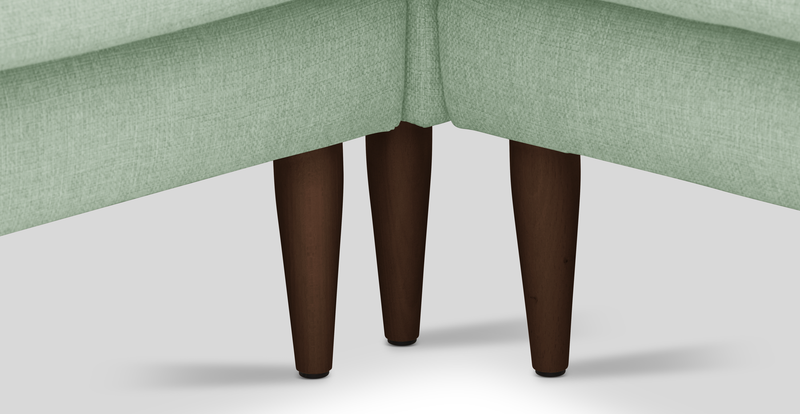 Klem Slim 203 x 203 sectional wooden leg - Woven