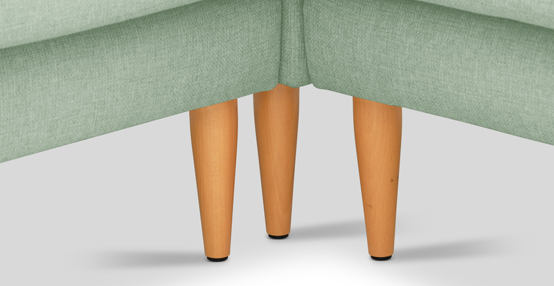 Klem Slim 383 x 383 Sectional Wooden Leg - Woven