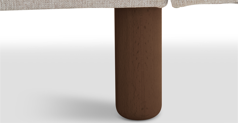 Klem 306 x 171 Sectional Cylindrical Wooden Leg - Fabric