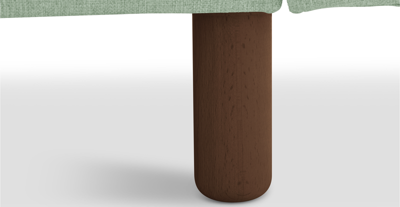 Klem 210 x 290 Sectional Cylindrical Wooden Leg - Fabric