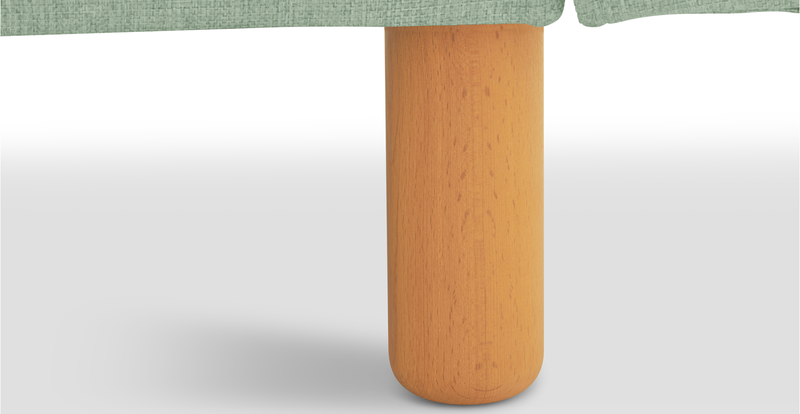 Klem 290 x 264 Sectional Cylindrical Wooden Leg - Fabric