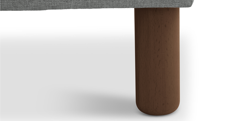 Klem Bench Cylindrical Wooden Leg - Woven