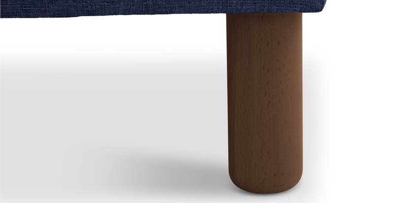 Klem Bench Cylindrical Wooden Leg - Woven