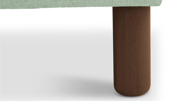 Klem Bench Cylindrical Wooden Leg - Woven