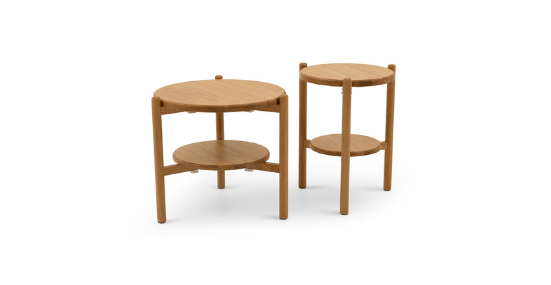 Norac Solid Oak Two Set Side Table