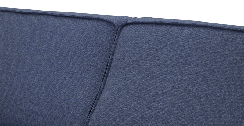 Klem Slim 4-Sitzer Sofa Zylindrisch Holzbein - Gewebe