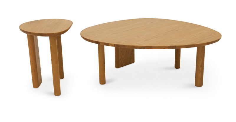 Almond Double Coffee Table Set Large