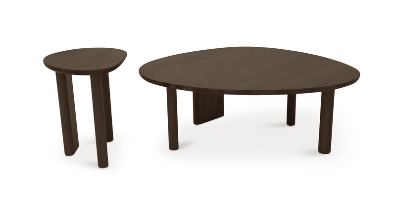 Almond Double Coffee Table Set Large