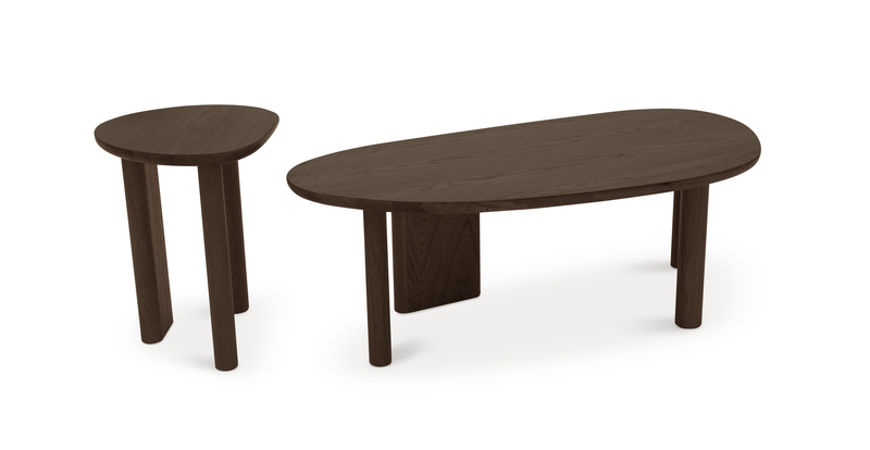 Almond Double Coffee Table Set Medium