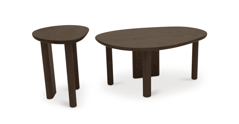 Almond Double Coffee Table Set Small