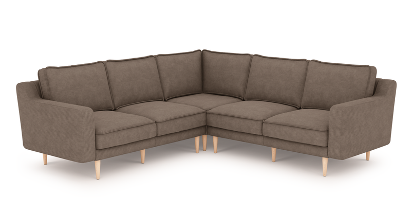 Klem Slim 231 x 231 sectional wooden leg - Cord velour