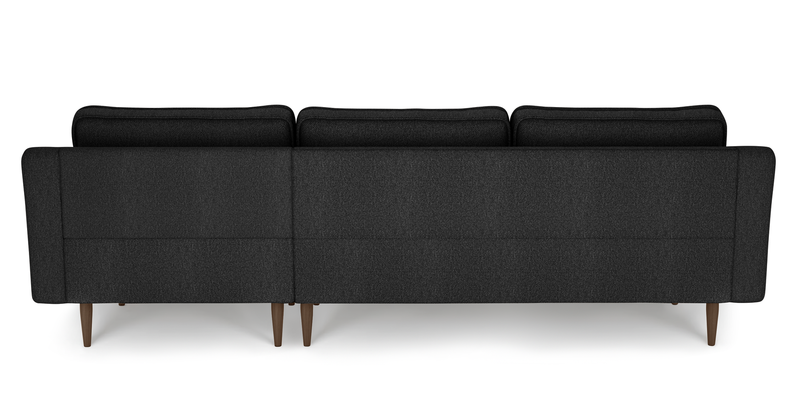 Klem Slim 266 x 171 sectional wooden leg - bouclé