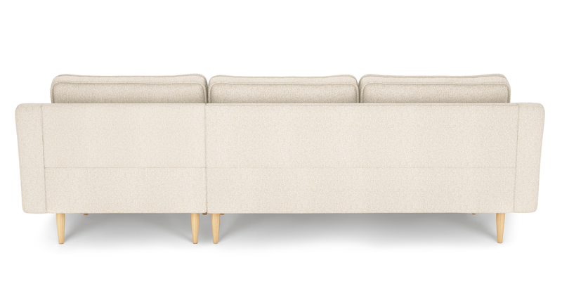 Klem Slim 266 x 171 sectional wooden leg - bouclé