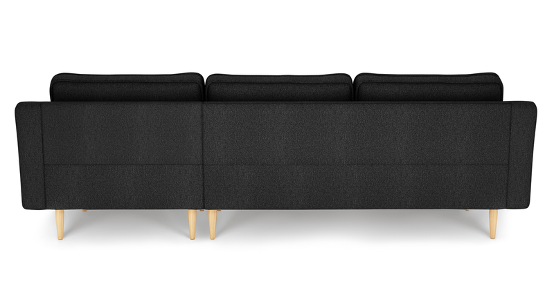 Klem Slim 266 x 171 sectional wooden leg - bouclé