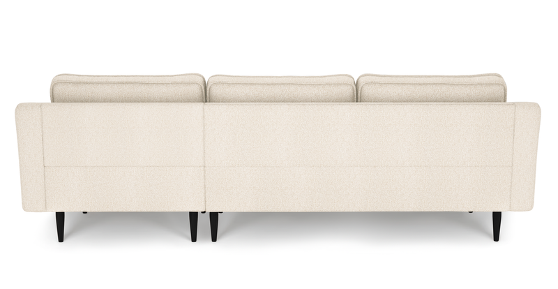 Klem Slim 266 x 171 sectional wooden leg - bouclé