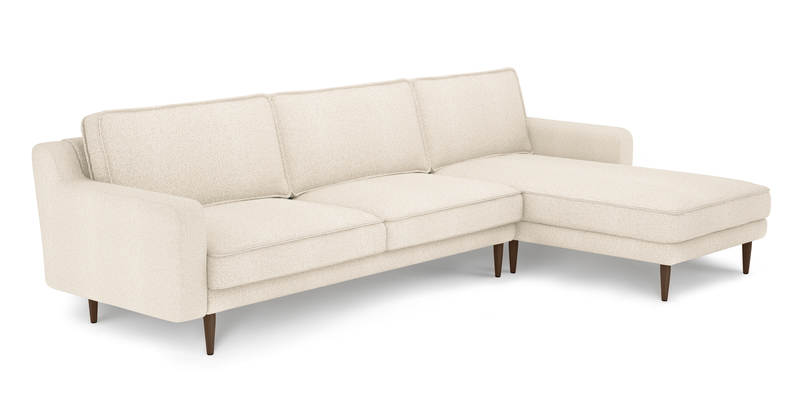 Klem Slim 292 x 171 Sectional wooden leg - Bouclé