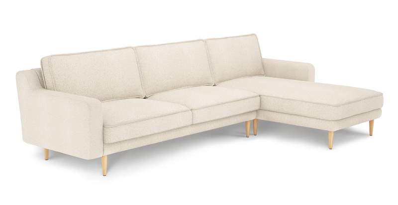 Klem Slim 292 x 171 Sectional wooden leg - Bouclé