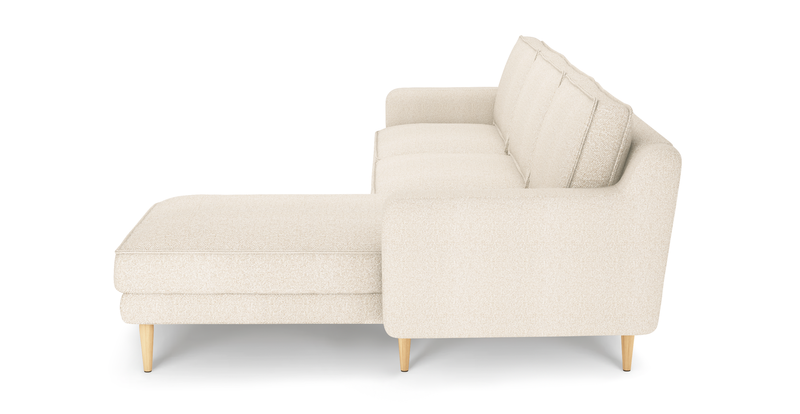 Klem Slim 292 x 171 Sectional wooden leg - Bouclé