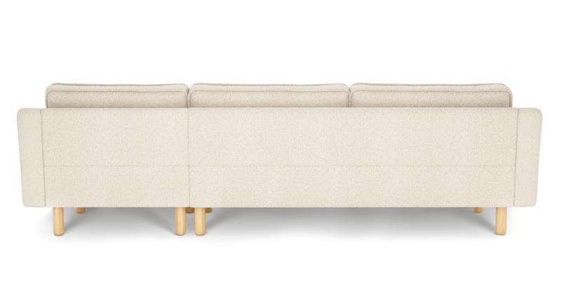 Klem Slim 292 x 171 Sectional Cylindrical Wooden leg - Bouclé