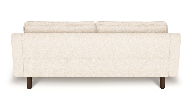 Klem Slim 3-Sitzer Sofa Zylindrisch Holzbein - Bouclé