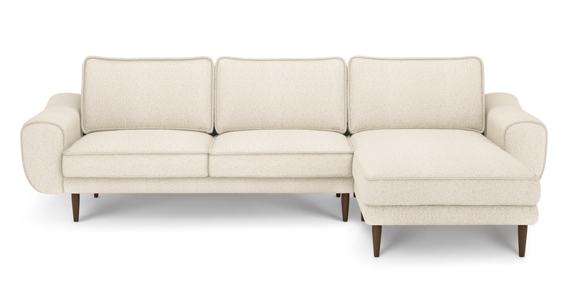 Klem 280 x 171 Sectional wooden leg - Bouclé