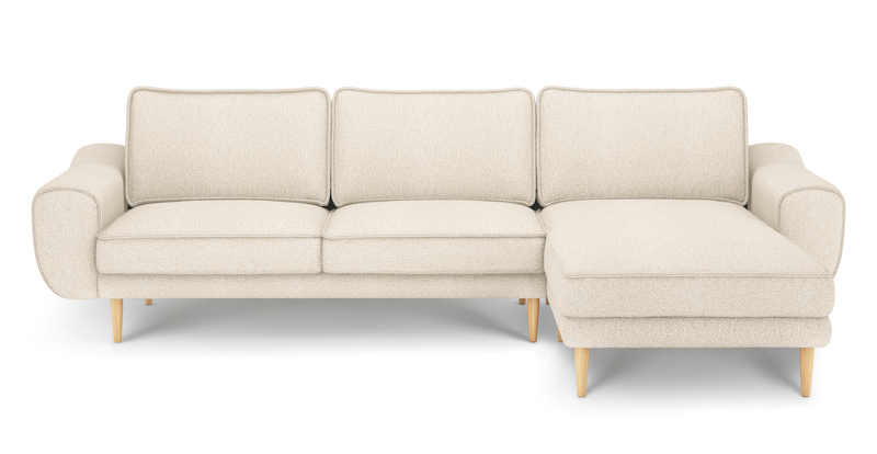 Klem 280 x 171 Sectional wooden leg - Bouclé