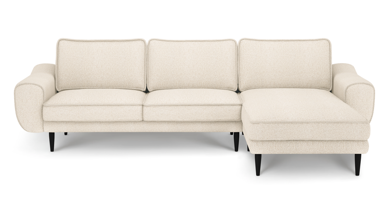 Klem 280 x 171 Sectional wooden leg - Bouclé