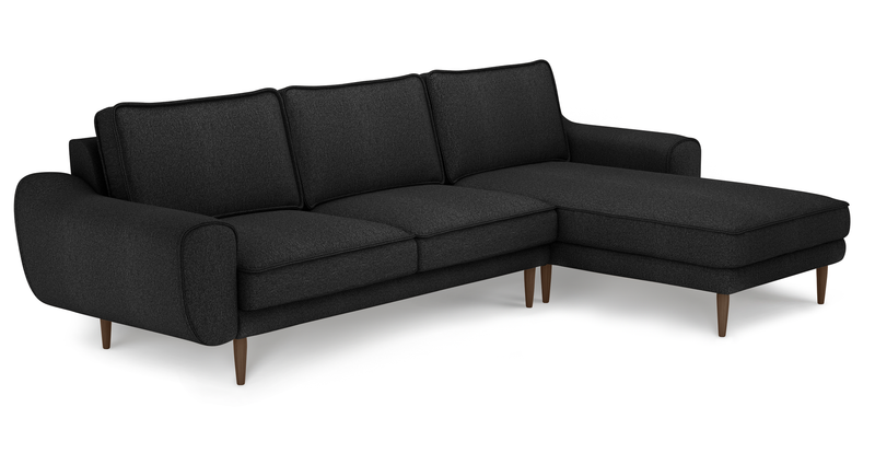 Klem 280 x 171 Sectional wooden leg - Bouclé