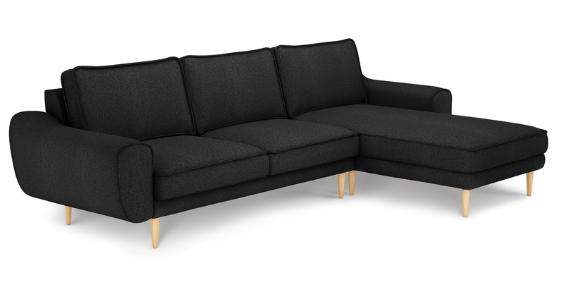 Klem 280 x 171 Sectional wooden leg - Bouclé